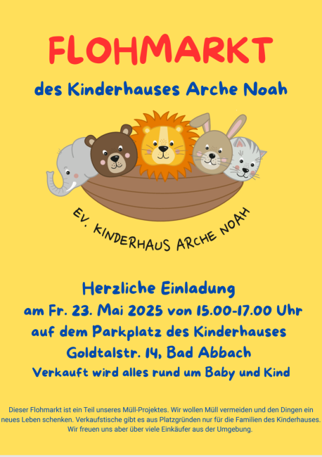 Plakat Flohmarkt